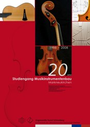 20 Jahre Studiengang Musikinstrumentenbau Markneukirchen (Plakat: Ines Bruhn)