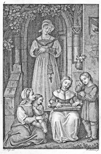 1822 Frauentaschenbuch - Titelkupfer
