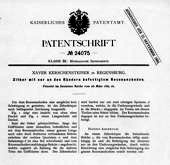 D.R.P. vom 28.3.1883 "Zither mit nur an den Rndern befestigtem Resonanzboden"