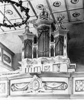 Kirche Klinga, Orgel Christian Schmidt 1744. Aufnahme aus dem Jahre 1939. Nachlass Paul Rubardt