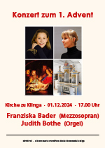 Adventskonzert in Klinga 2024