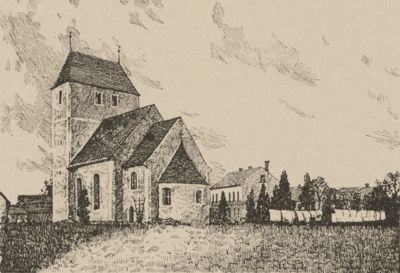 Die Kirche zu Klinga. Aus: Cornelius Gurlitt: Beschreibende Darstellung der lteren Bau- und Kunstdenkmler des Knigreichs Sachsen, 19. Heft: Amtshauptmannschaft Grimma, Dresden 1897, S. 144